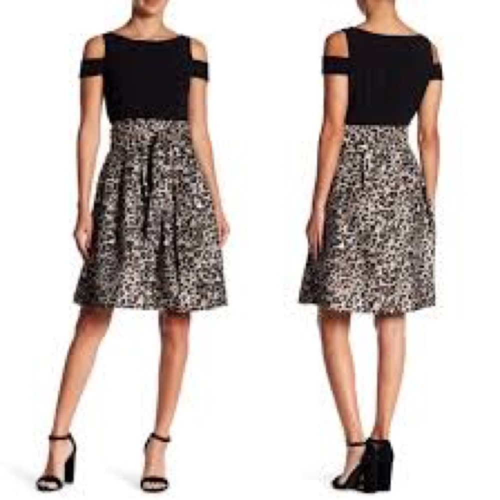 Off the shoulder leopard print dress. Make offer!